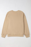 Plus Size Round Neck Long Sleeve Sweatshirt 