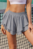 Layered Mid-Rise Waist Active Skirt 