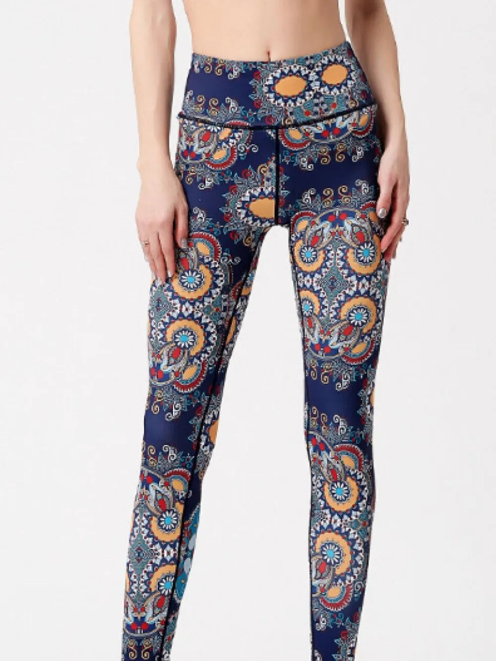 Printed High Waist Active Leggings 