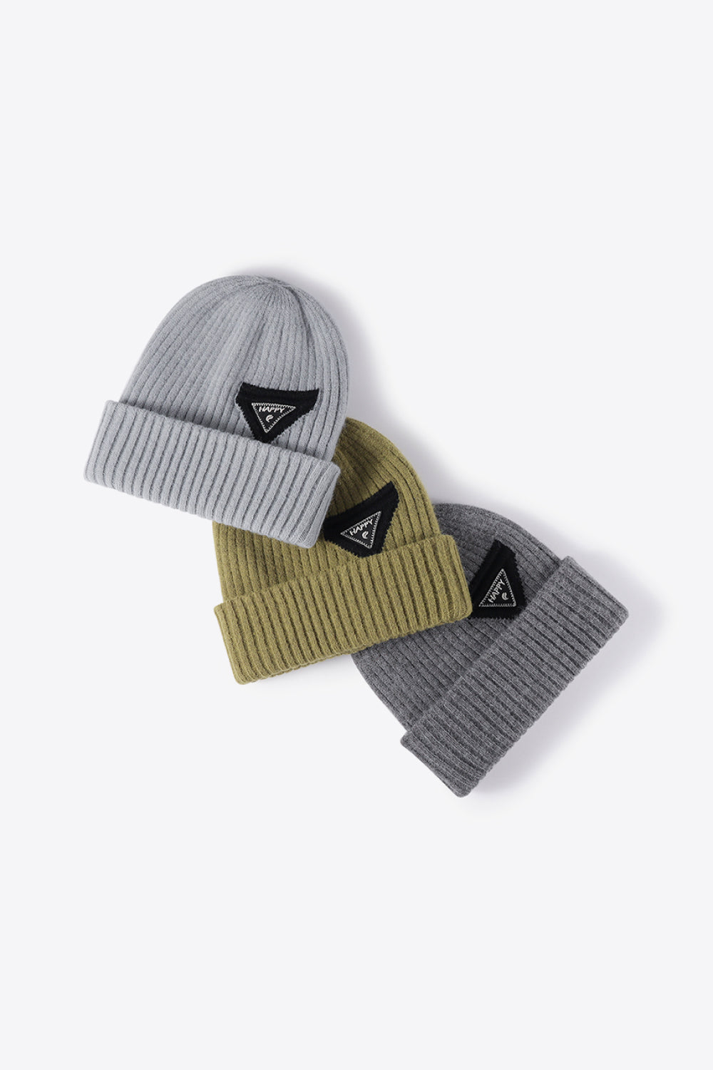 HAPPY Contrast Beanie 