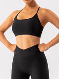Spaghetti Strap Active Bra 