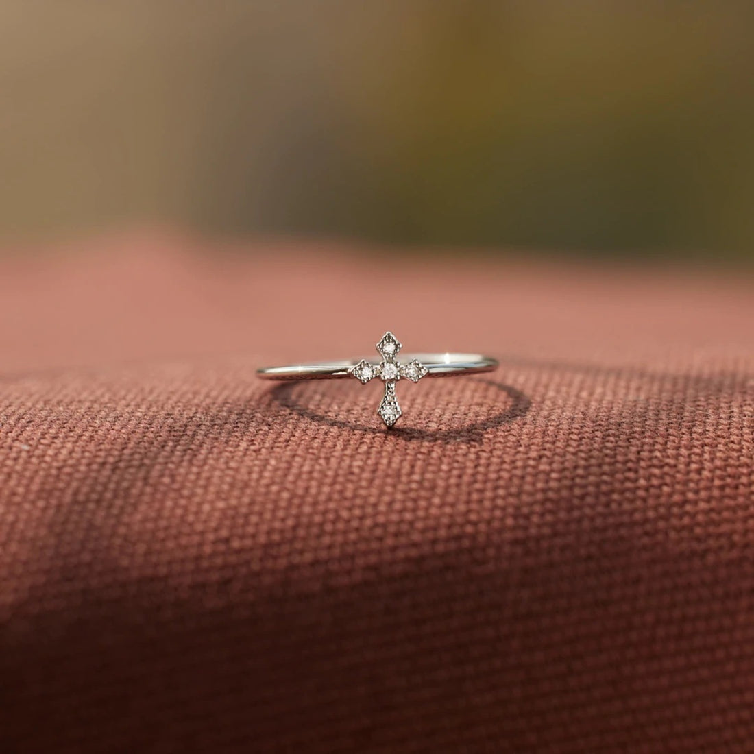 925 Sterling Silver Cross Ring 