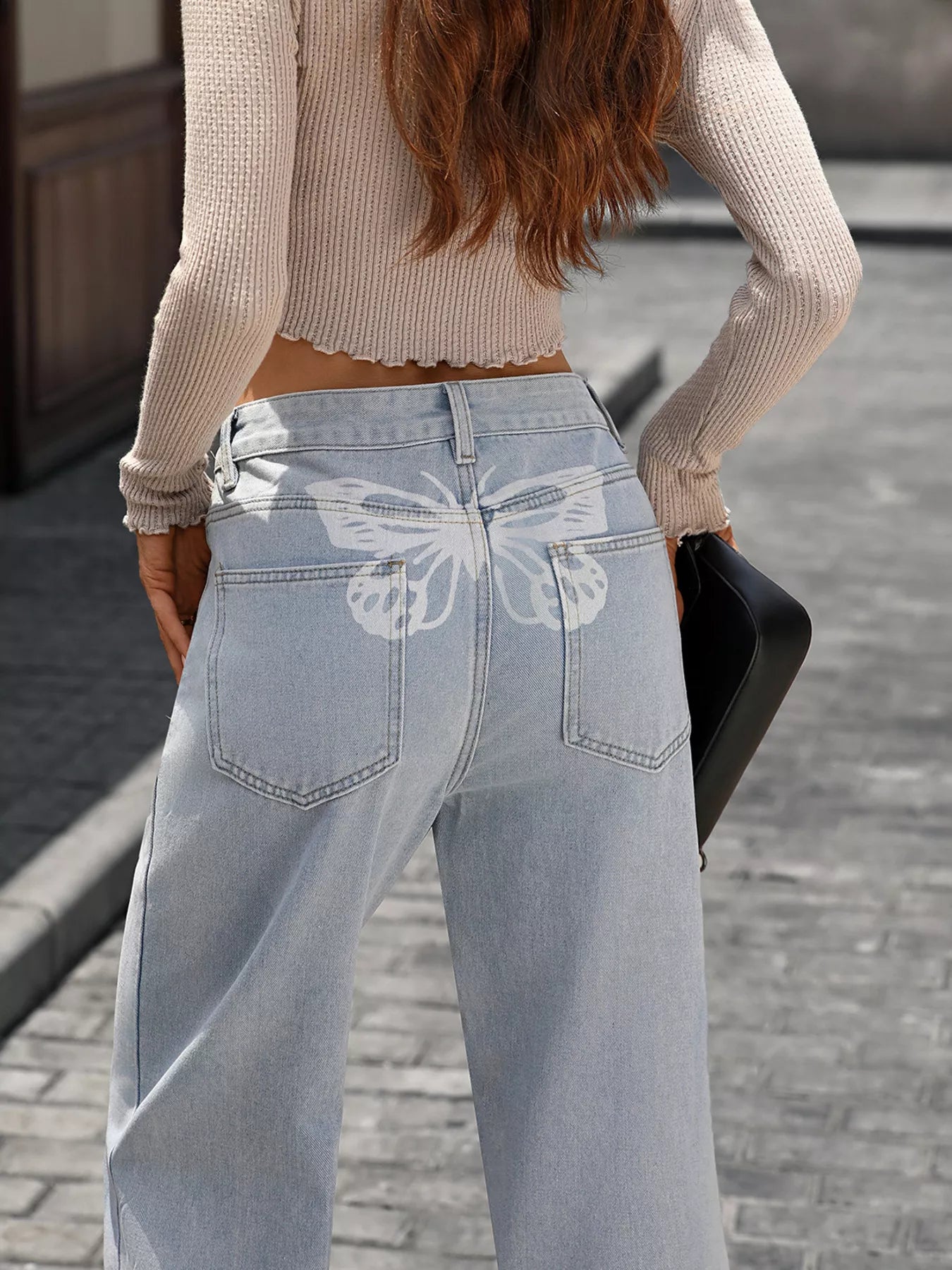 High Waisted Wide Leg Jeans 