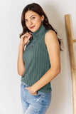 Basic Bae Full Size Ribbed Turtleneck Tank 