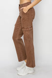 Risen Full Size High Rise Cargo Jeans 