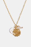 Constellation and Moon Pendant Copper Necklace 