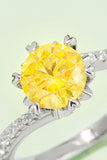 1 Carat Moissanite 925 Sterling Silver Ring 