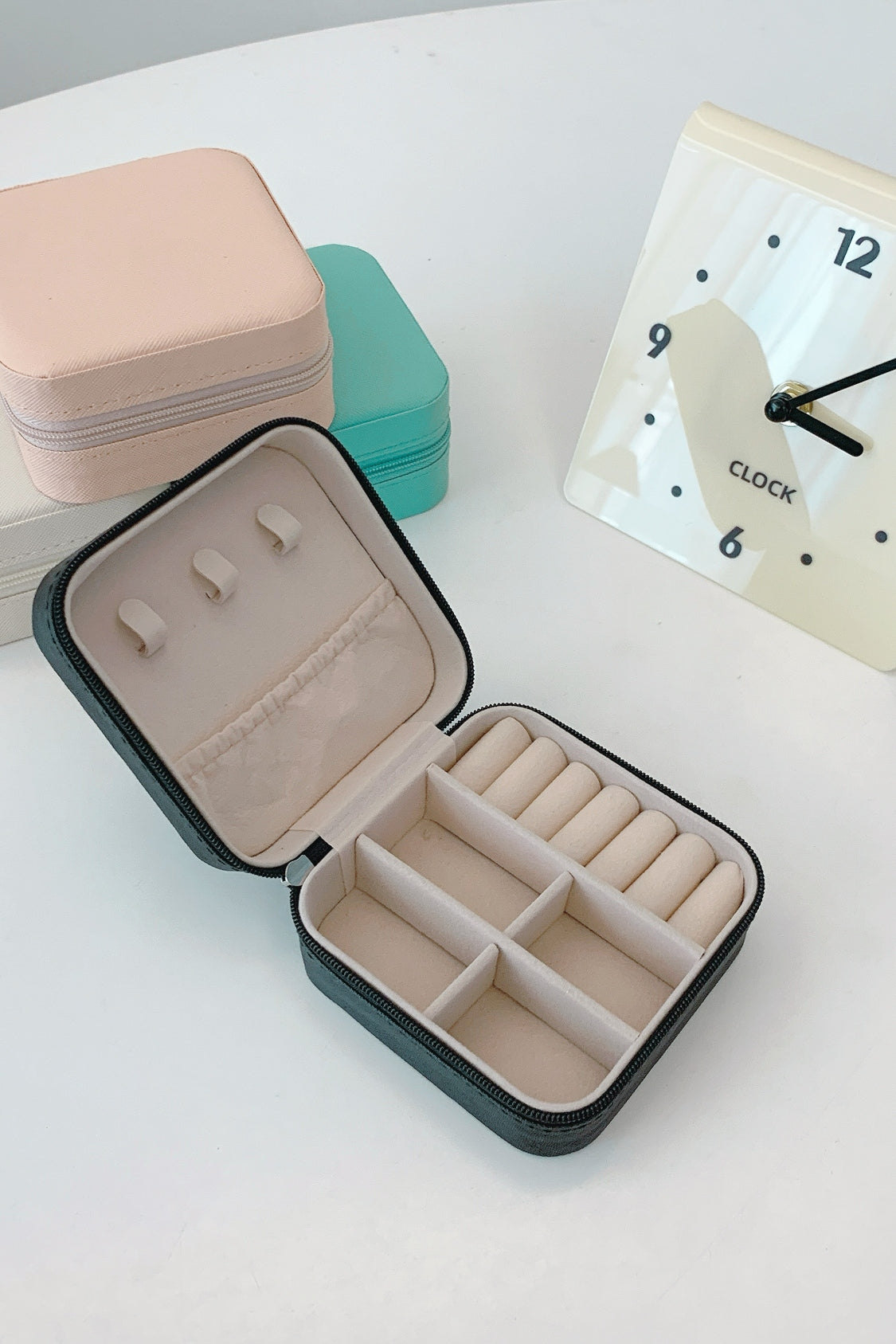 PU Leather Square Jewelry Box 