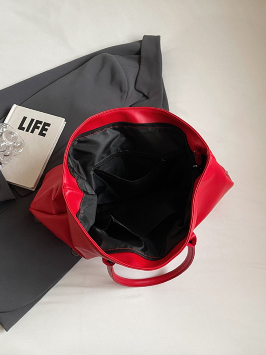 BETTER LIFE PU Leather Tote Bag 