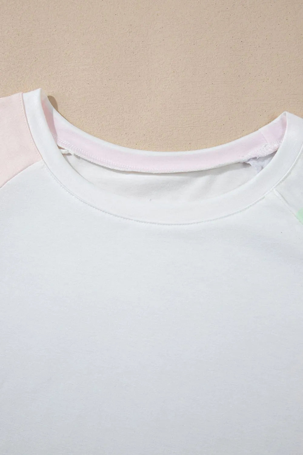 Rainbow Striped Round Neck T Shirt and Shorts Lounge Set Lingerie & Nightwear