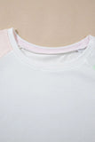 Rainbow Striped Round Neck T Shirt and Shorts Lounge Set Lingerie & Nightwear