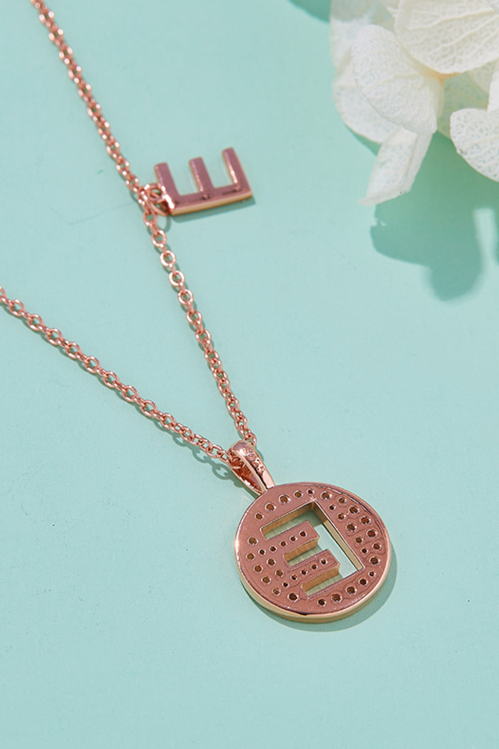 Moissanite A to J Pendant Necklace 