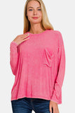 Zenana Round Neck Long Sleeve T-Shirt 