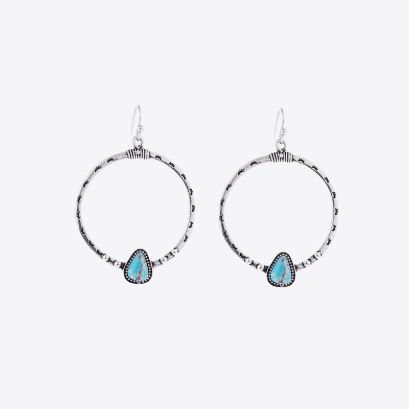 Artificial Turquoise Drop Earrings 