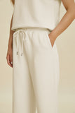 Double Take Full Size Collared Neck Short Sleeve Top and Pants Set 