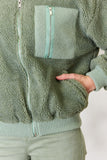 Heimish Full Size Zip Up Collared Neck Jacket 