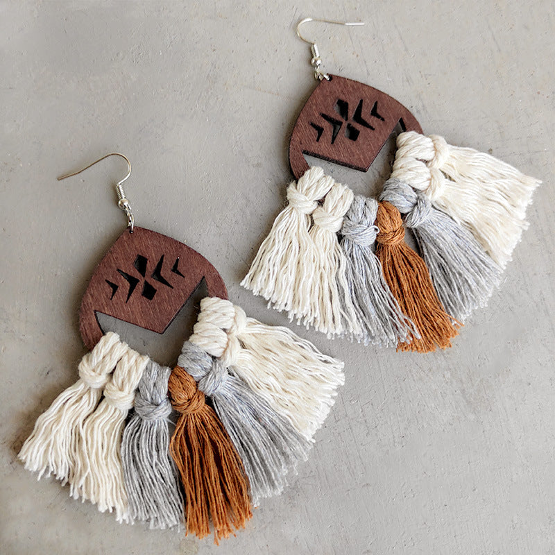 Tassel Detail Drop Earrings 