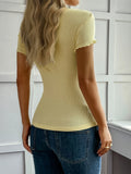 Lace Detail Short Sleeve T-Shirt 