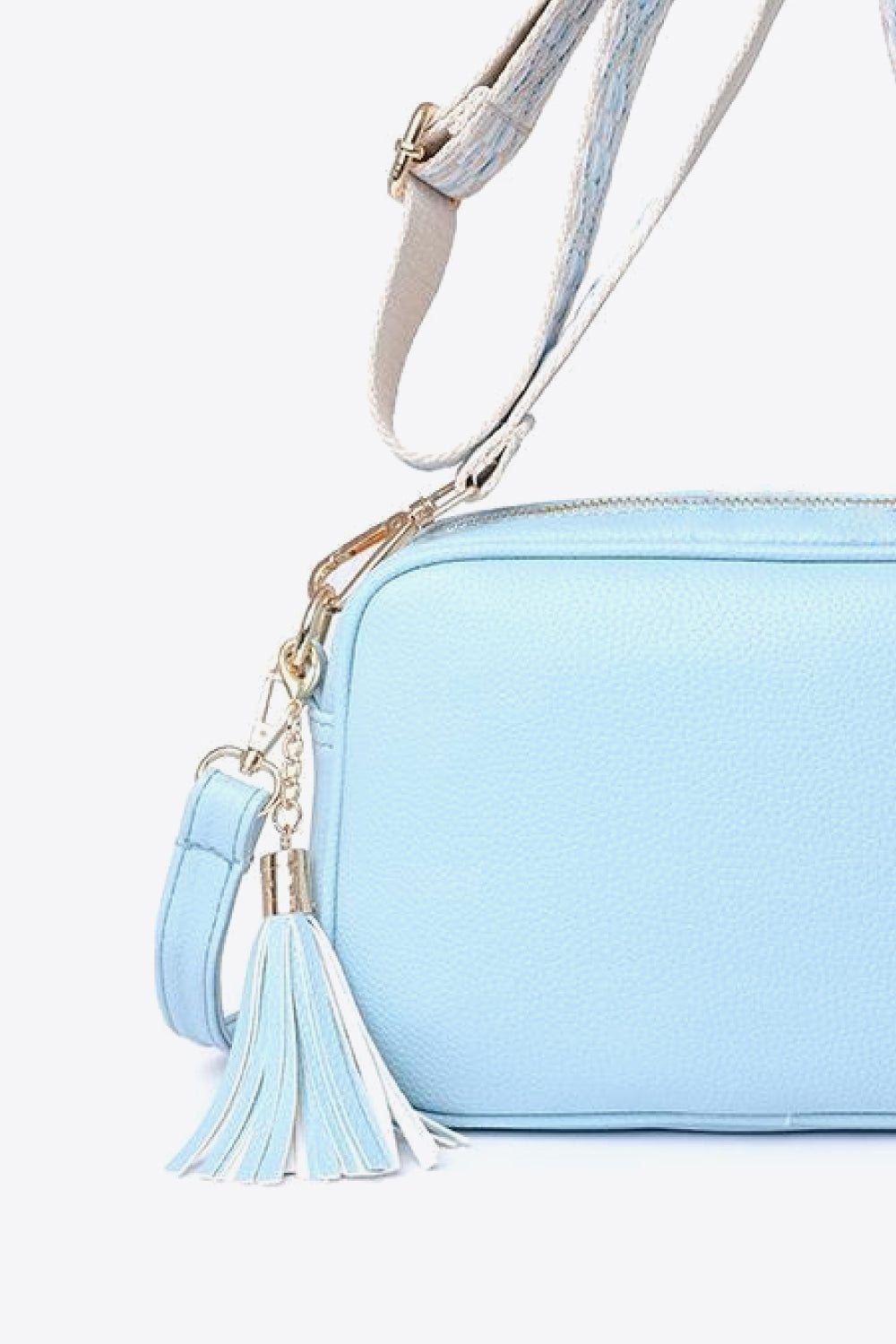 PU Leather Tassel Crossbody Bag 