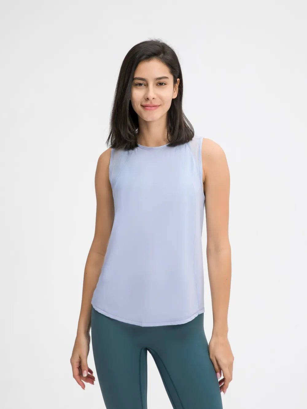 Millennia Cutout Back Round Neck Active Tank 