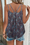 Shiny Scoop Neck Double-Strap Cami 