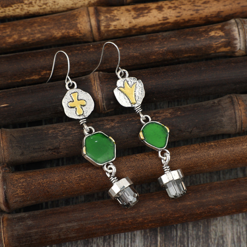 Alloy Asymmetric Earrings 