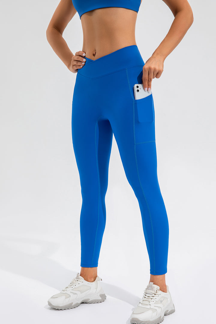 High Waist Active Leggings with Pockets 