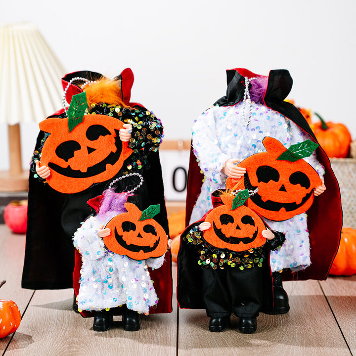 Two-Piece Sequin Halloween Hanging Widgets 