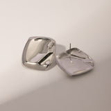 Stainless Steel Square Stud Earrings 