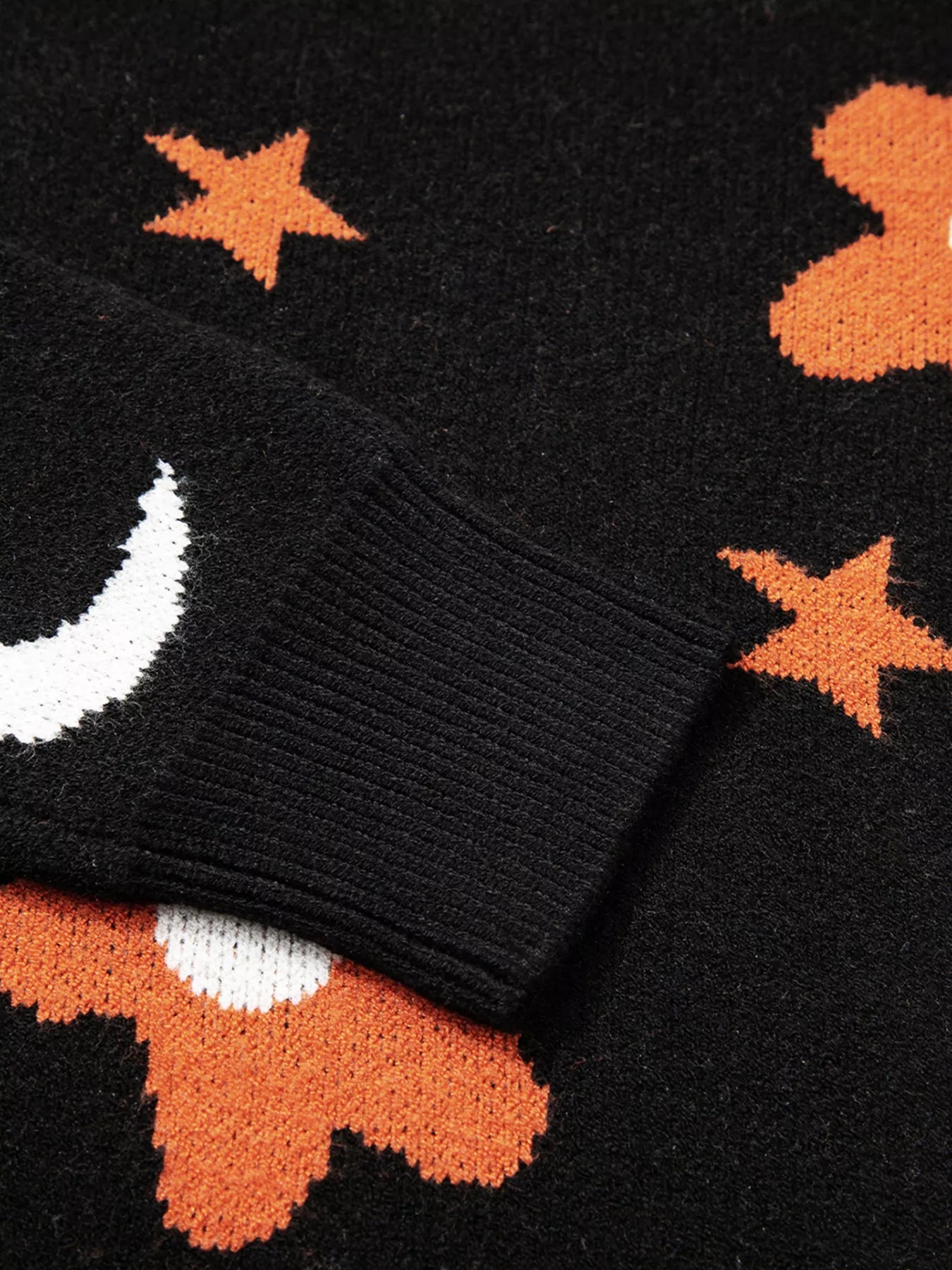 Halloween Gothic Pattern Long Sleeve Sweater 