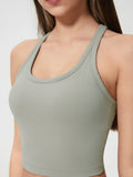 Millennia Scoop Neck Active Tank with Detachable Chest Pads 