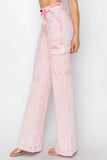 RISEN Full Size High Rise Cargo Pocket Jeans 