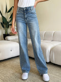 Judy Blue Full Size High Waist Wide Leg Jeans 