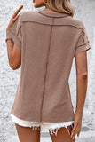 Mandy Striped Round Neck Short Sleeve T-Shirt 