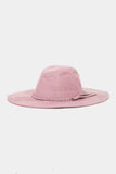 Fame Braided Faux Suede Hat 