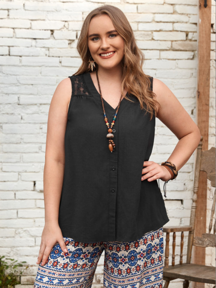 Plus Size V-Neck Tank 