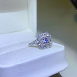 1 Carat Moissanite 925 Sterling Silver Ring 