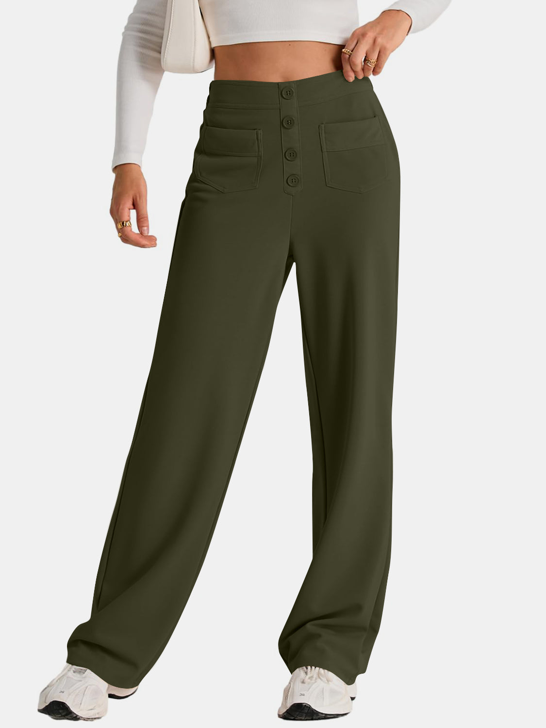 High Waist Wide Leg Pants Pants