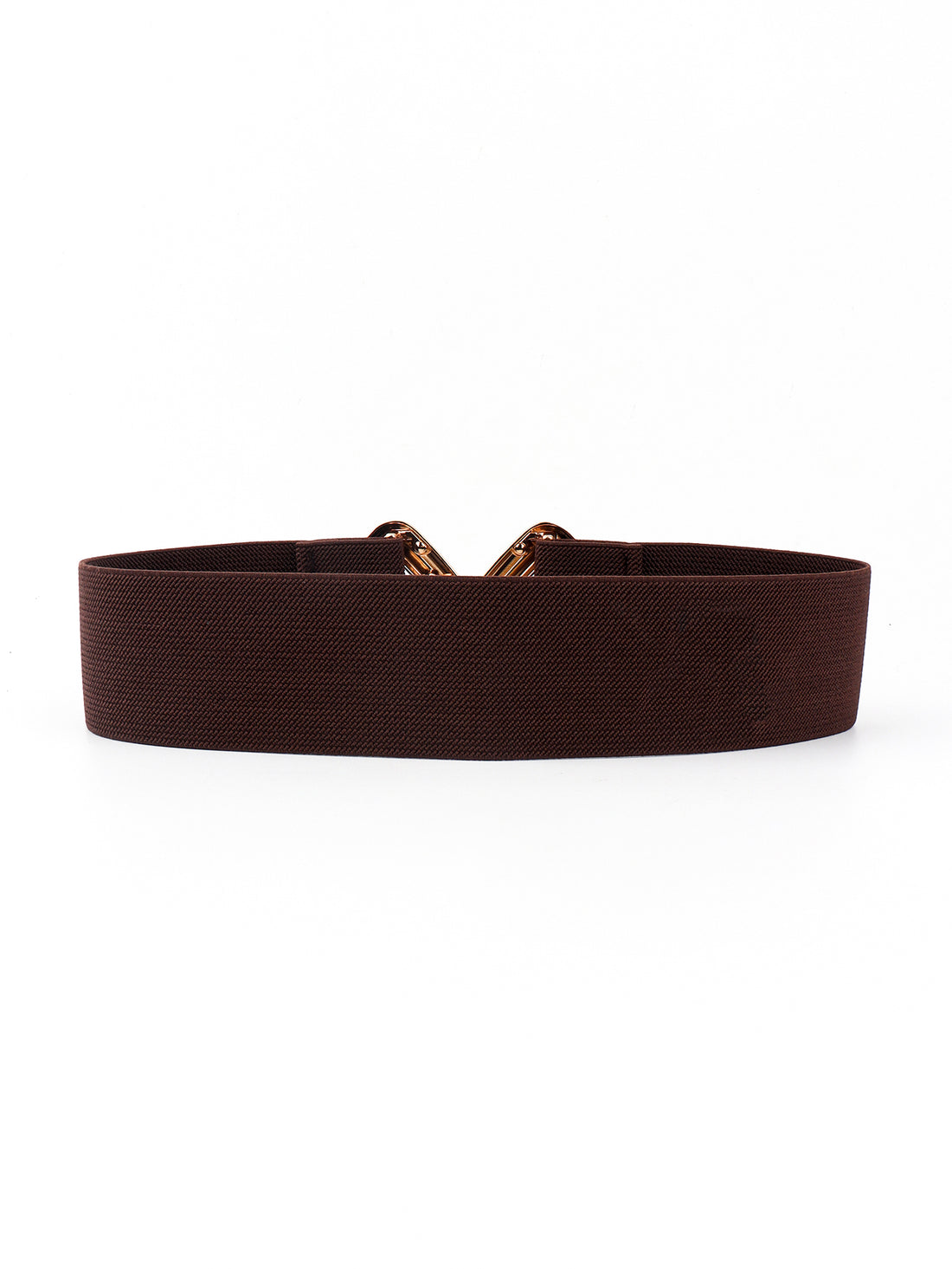 Geometric Buckle Elastic Wide Belt 