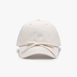 Tied Bow Cotton Baseball Cap 