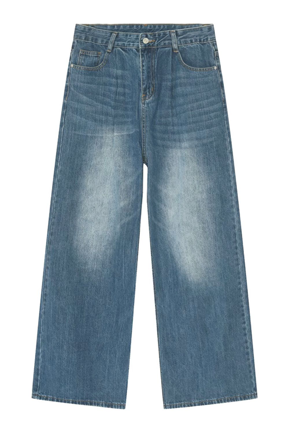 Wide Leg Jeans with Pockets 