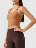 Millennia Scoop Neck Active Tank with Detachable Chest Pads 