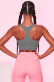 Scoop Neck Wide Strap Active Bra 