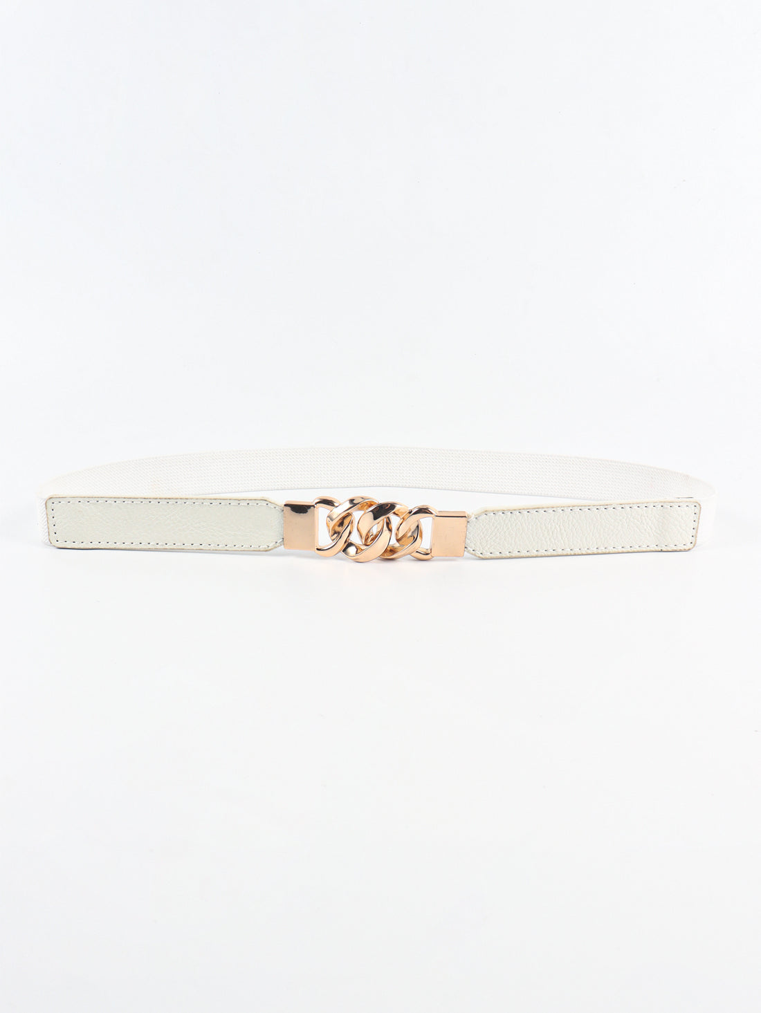 Zinc Alloy Buckle Elastic PU Belt 
