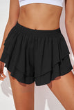 Layered Mid-Rise Waist Active Skirt 