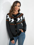 Ghost Button Up Long Sleeve Cardigan 