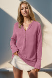 Double Take Full Size Notched Thumbhole Long Sleeve T-Shirt 