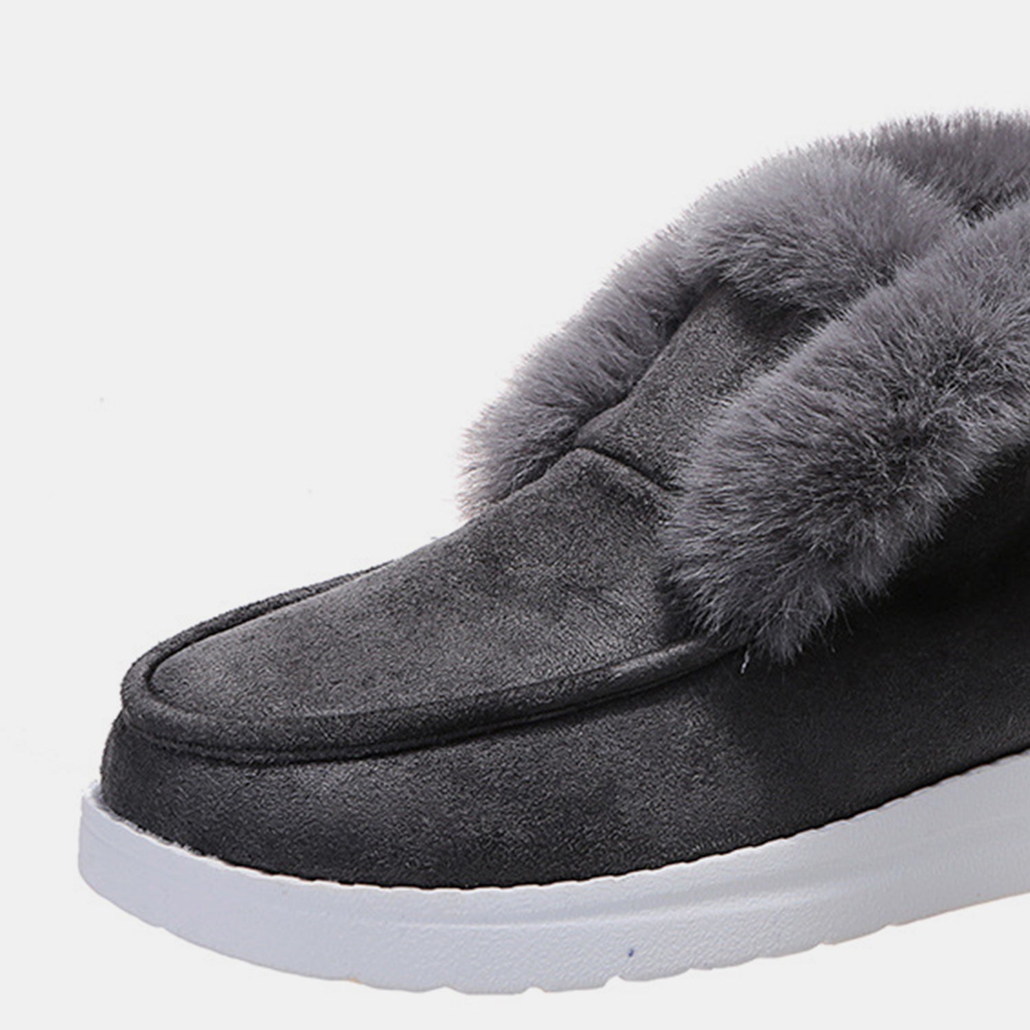 Furry Suede Snow Boots 