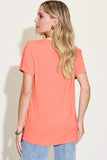 Basic Bae Bamboo Full Size V-Neck High-Low T-Shirt 