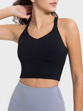 Millennia Crisscross Round Neck Active Tank 